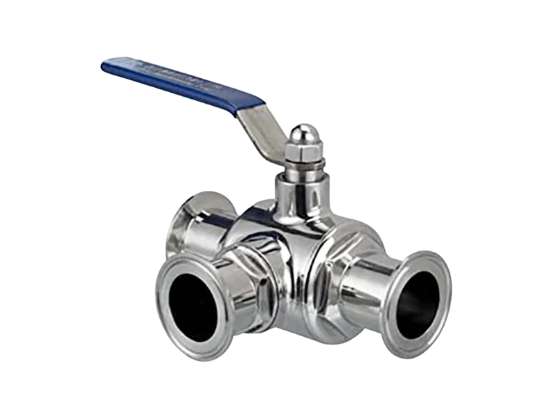 VÁLVULA DE BOLA TRES VIAS TIPO T / L 